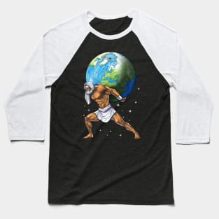 Ancient Greek God Atlas Baseball T-Shirt